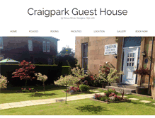 Tablet Screenshot of craigparkguesthouse.com